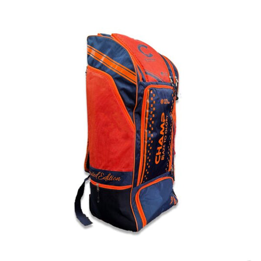 CHAMP SENIOR LIMITED ED DUFFLE WHEELIE - NAVY/ORANGE