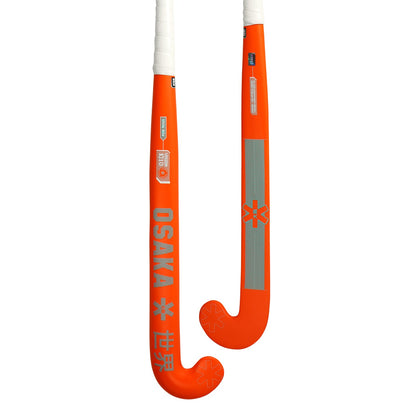 OSAKA VISION 10 GROW BOW HOCKEY STICK - ORANGE/SKY BLUE