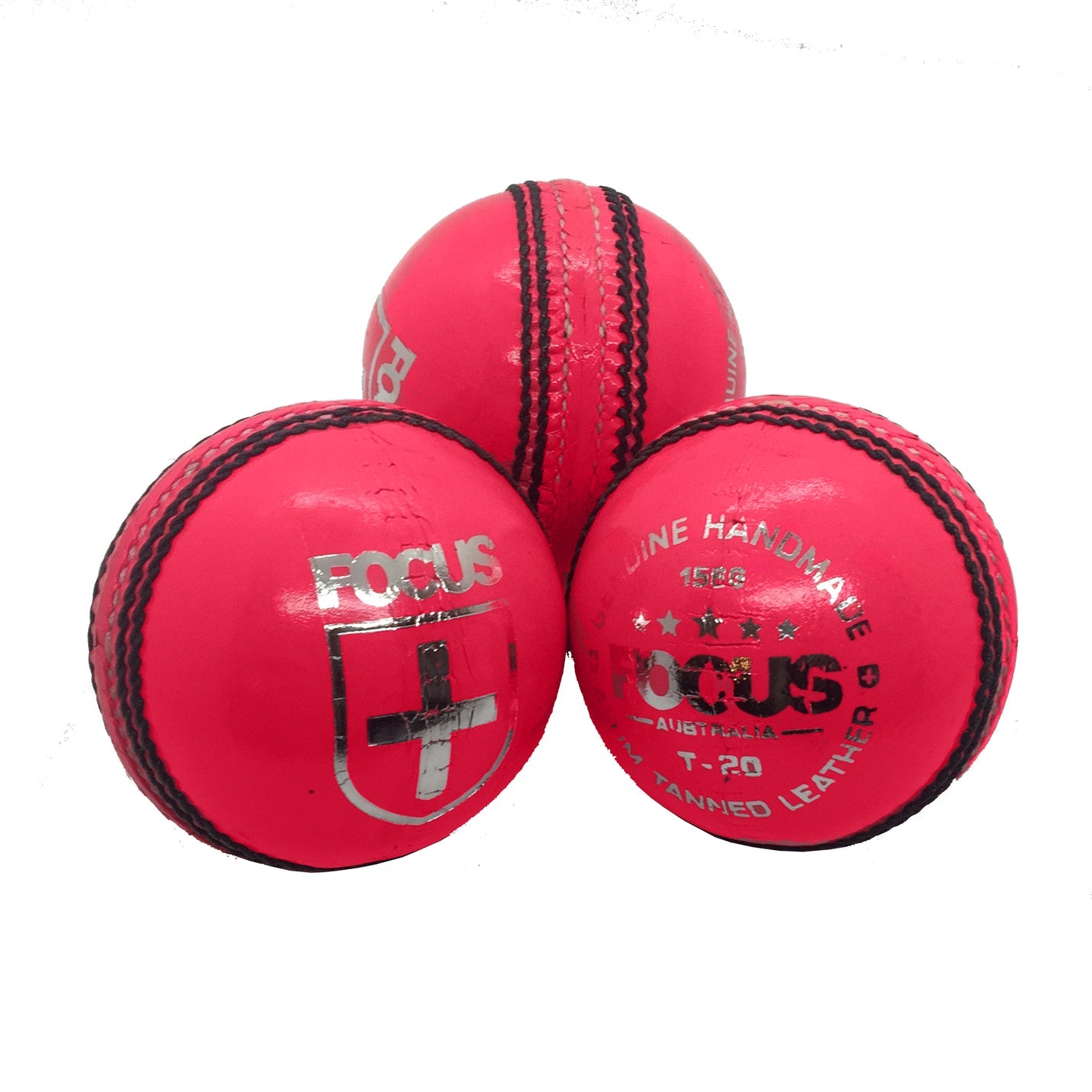 FOCUS CLUB SERIES CRICKET MATCH BALL PINK 2PC - 113G