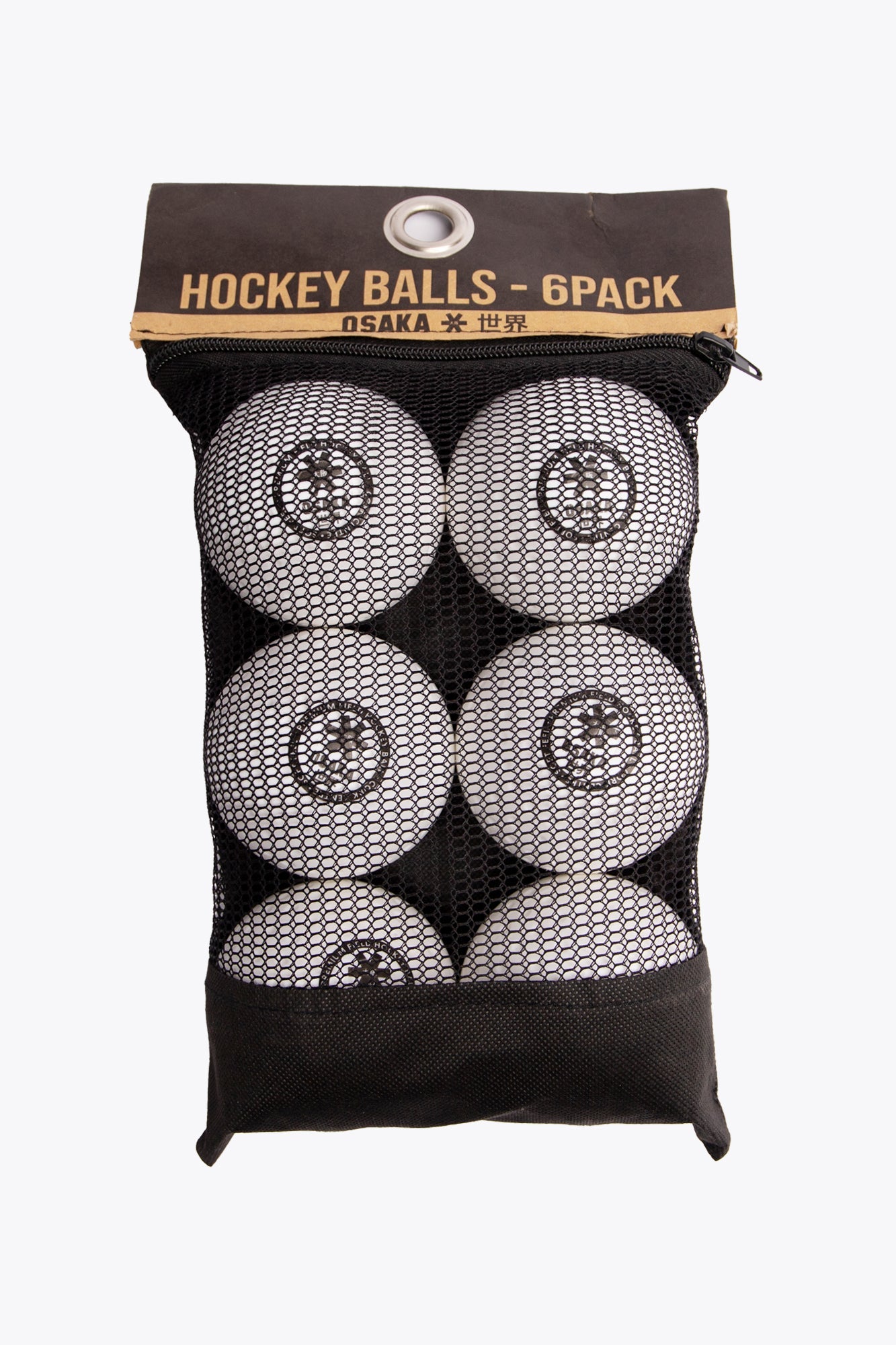 OSAKA DIMPLE HOCKEY BALL - WHITE - 6 PACK