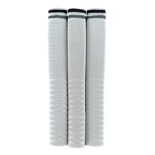 FOCUS PLAYERS CRICKET GRIPS - 3PK - WHITE/BLACK