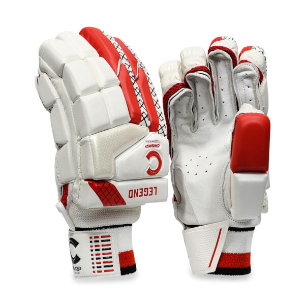 CHAMP ADULT LEGEND - BATTING GLOVES - RED/WHITE - RIGHT HAND