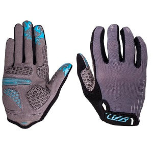 LADIES LIZZY LONG FINGER CYCLING GLOVES - BONNIE BLUE