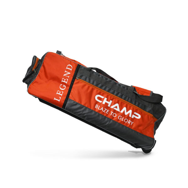 CHAMP LEGEND WHEELIE KIT BAG - ORANGE AND GREY