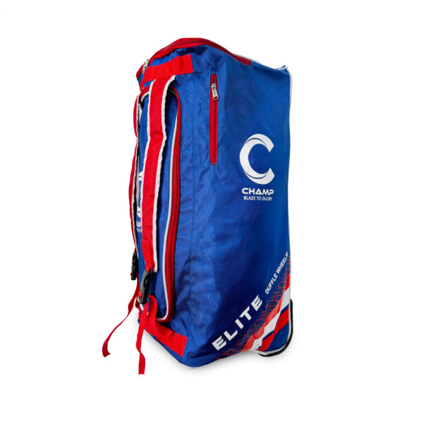 CHAMP JUNIOR DUFFLE WHEELIE - RED AND BLUE