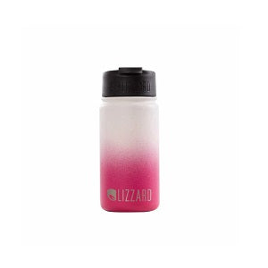 LIZZARD FLASK 415ML - PINK/WHITE OMBRE