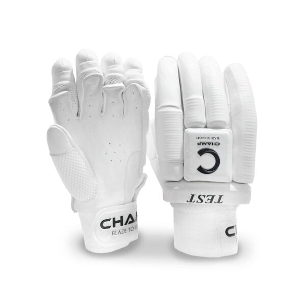 CHAMP YOUTH TEST - BATTING GLOVES WHITE - RIGHT HAND