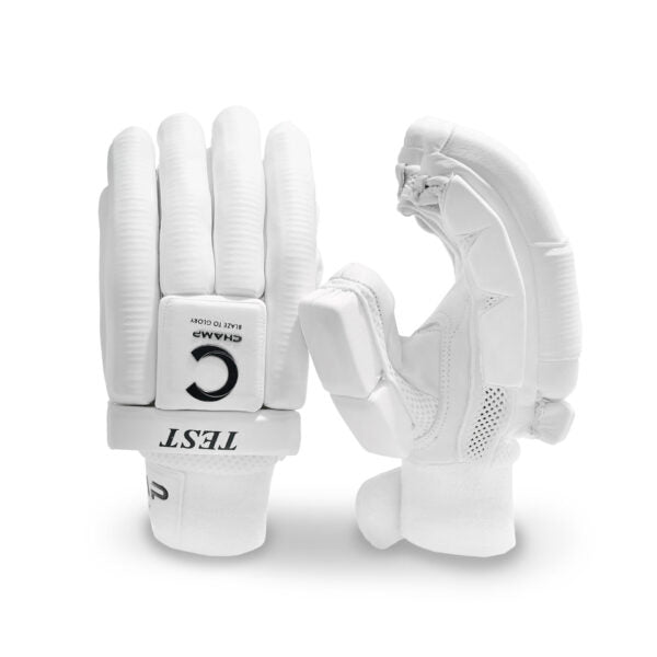 CHAMP YOUTH TEST - BATTING GLOVES WHITE - RIGHT HAND