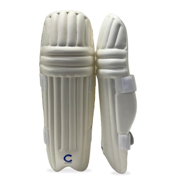 CHAMP JUNIOR ELITE MOULDED BATTING PADS - BLUE/WHITE