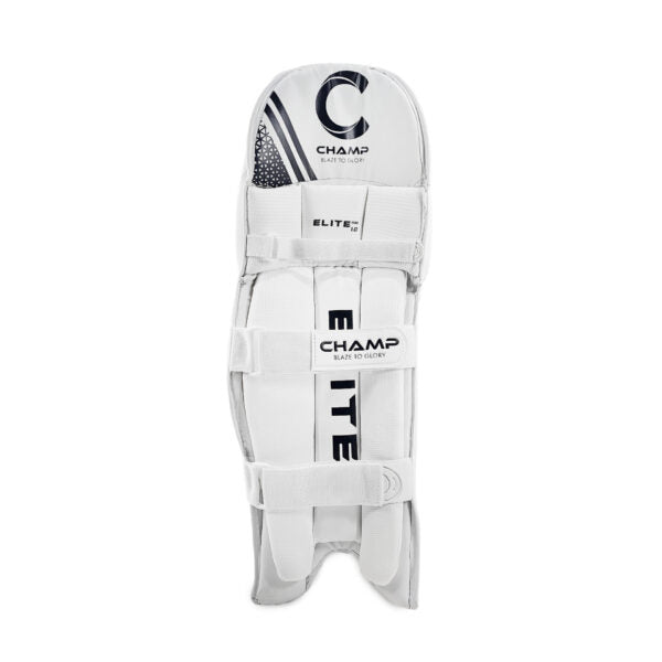 CHAMP ADULT ELITE PRO 1.0 BATTING PADS - BLACK & WHITE RIGHT HAND