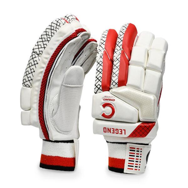 CHAMP ADULT LEGEND - BATTING GLOVES - RED/WHITE - RIGHT HAND