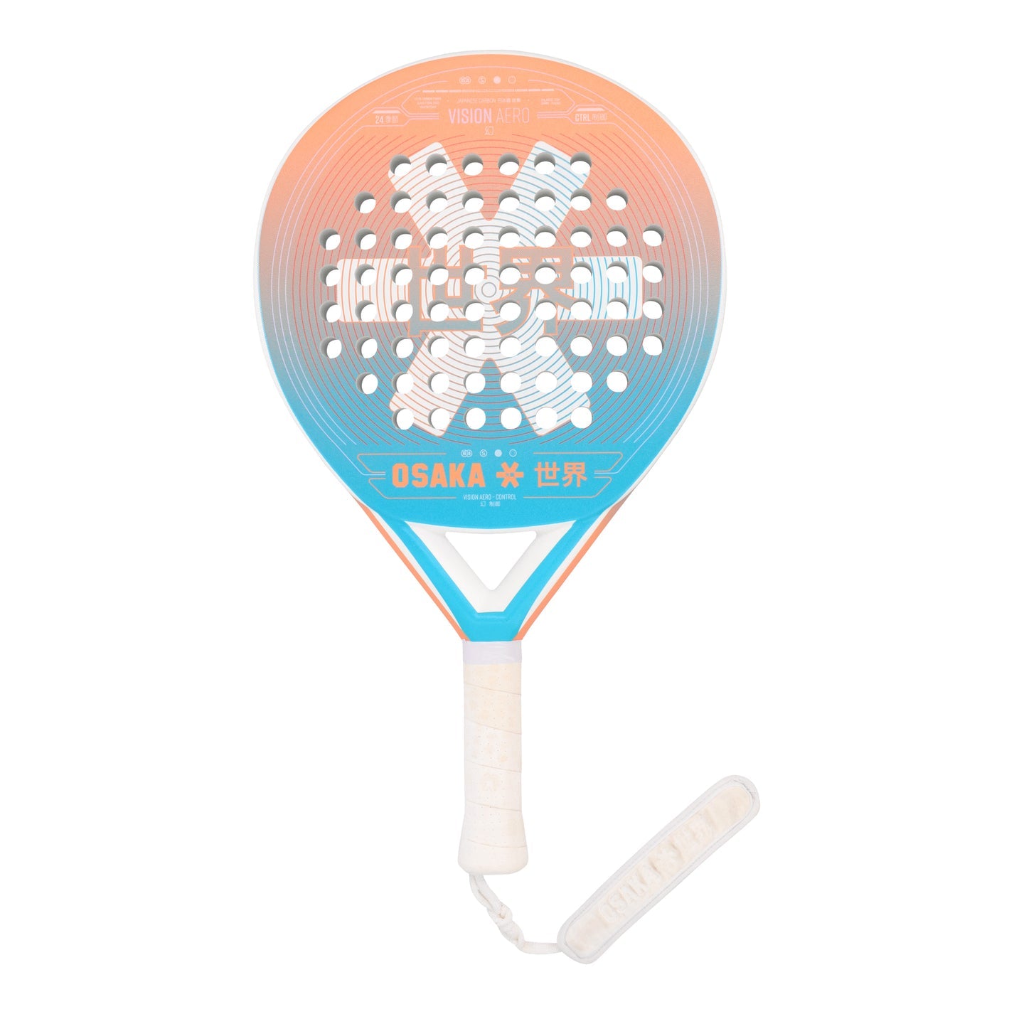 OSAKA VISION AERO CONTROL PADEL RACKET - ORANGE-BLUE