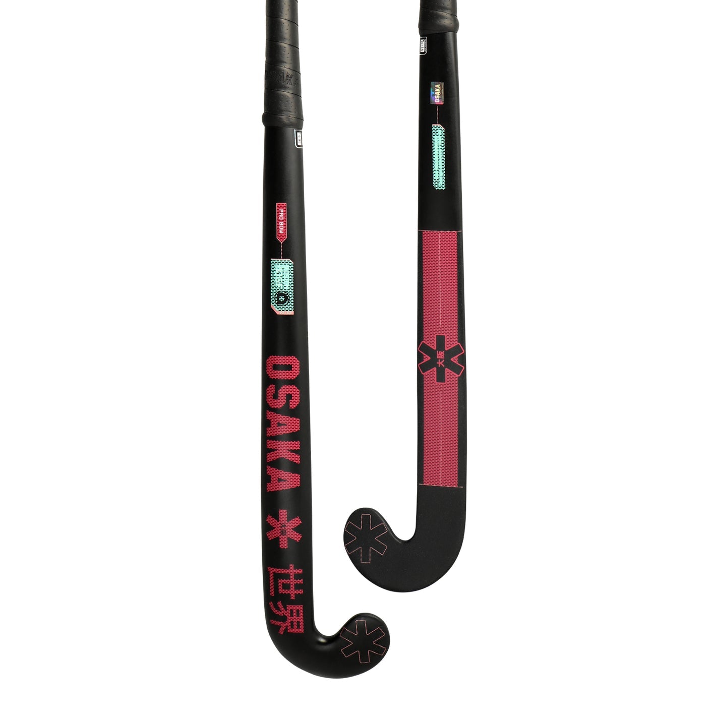 OSAKA VISION GF INDOOR PRO BOW HOCKEY STICK - BLACK/RED