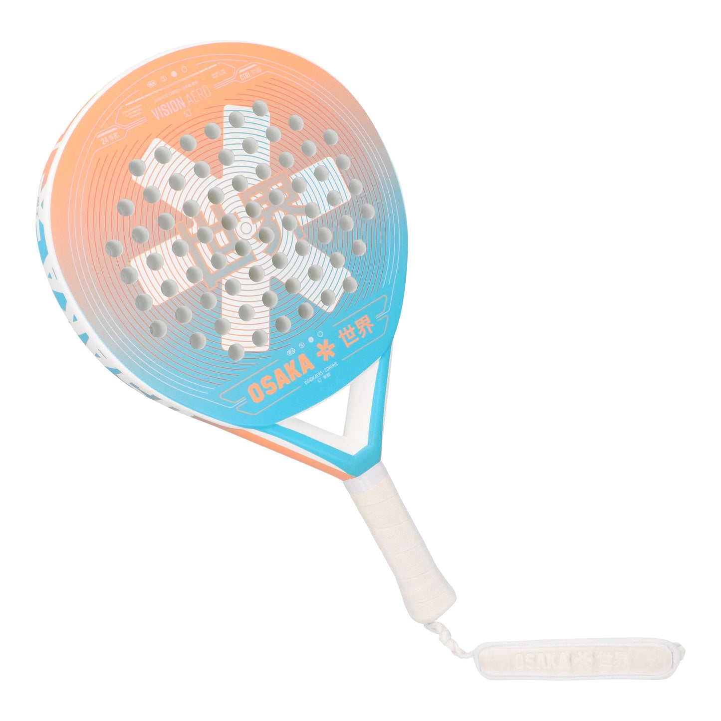 OSAKA VISION AERO CONTROL PADEL RACKET - ORANGE-BLUE