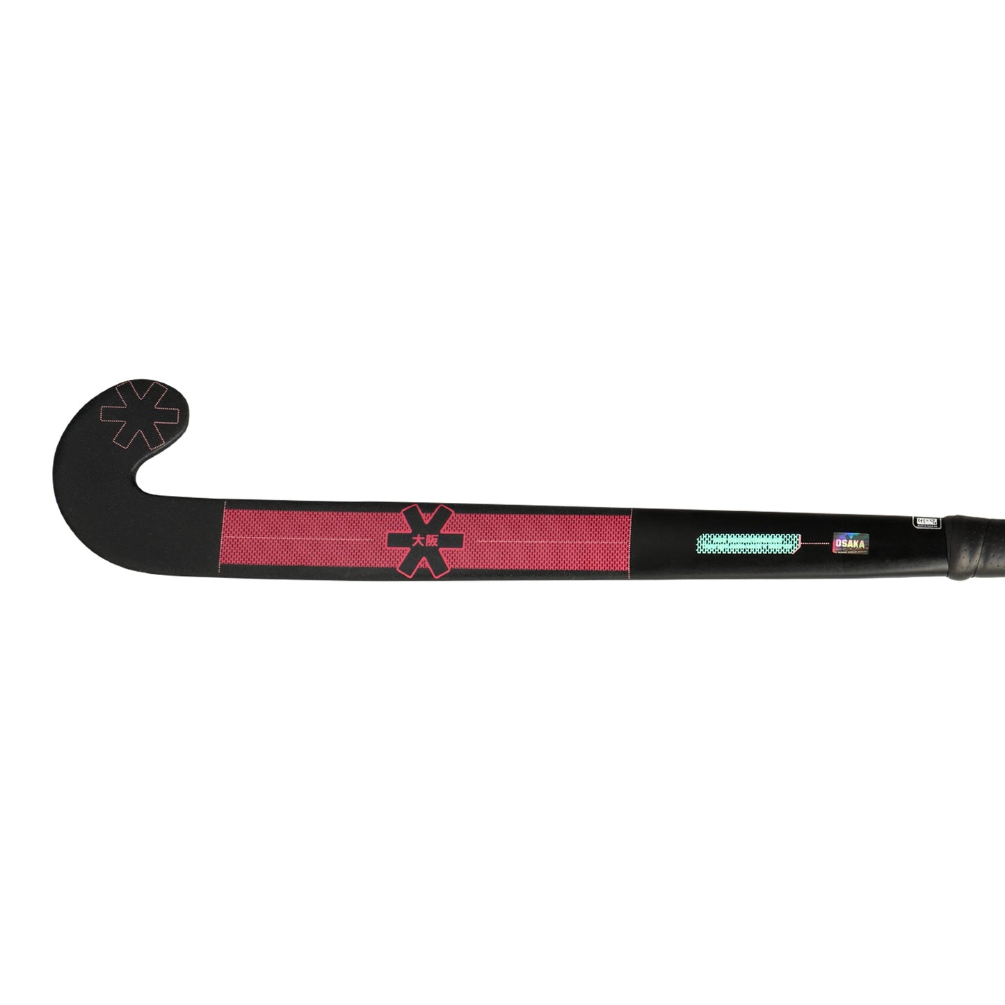 OSAKA VISION GF INDOOR PRO BOW HOCKEY STICK - BLACK/RED