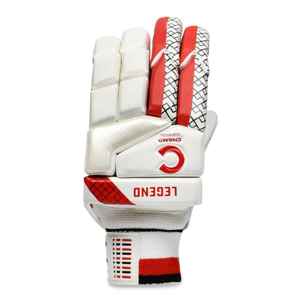 CHAMP ADULT LEGEND - BATTING GLOVES - RED/WHITE - RIGHT HAND