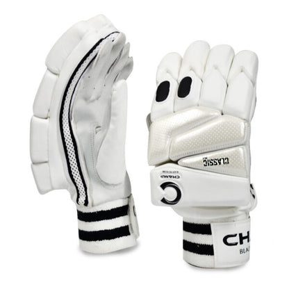 CHAMP ADULT CLASSIC PRO BATTING GLOVES - WHITE - RIGHT HAND