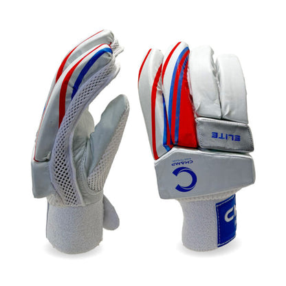 CHAMP JUNIOR ELITE BATTING GLOVES - BLUE/RED SMALL RIGHT HAND