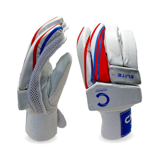 CHAMP JUNIOR ELITE BATTING GLOVES - BLUE/RED - RIGHT HAND