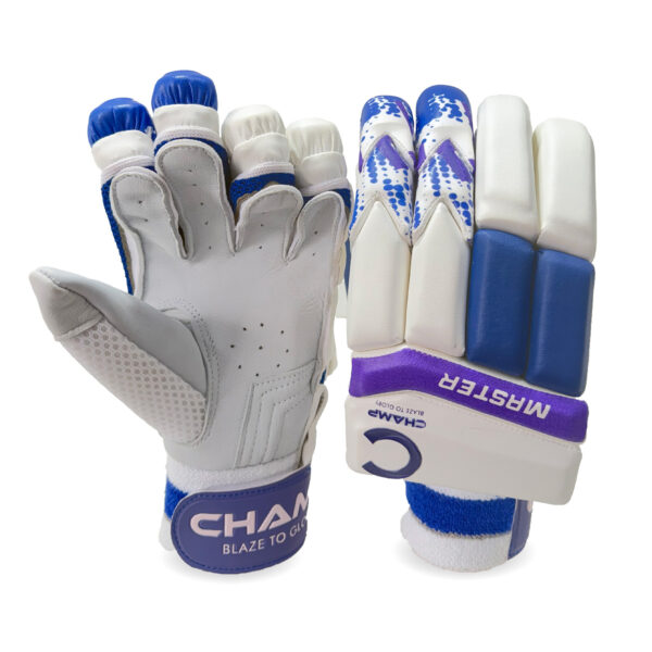 CHAMP ADULT MASTER BATTING GLOVES - PURPLE/WHITE - RIGHT HAND