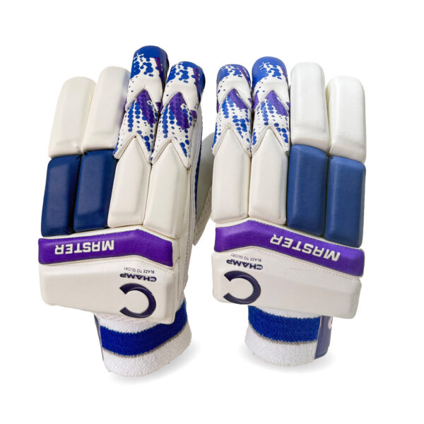 CHAMP ADULT MASTER BATTING GLOVES - PURPLE/WHITE - RIGHT HAND