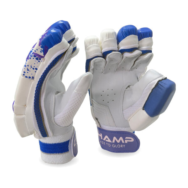 CHAMP ADULT MASTER BATTING GLOVES - PURPLE/WHITE - RIGHT HAND