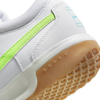 LADIES NIKE ZOOM COURT LITE 3 TENNIS SHOES - WHITE/GREEN