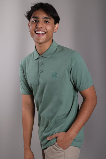 MEN'S LIZZARD SHIPTON GOLF SHIRT - SHALE GREEN