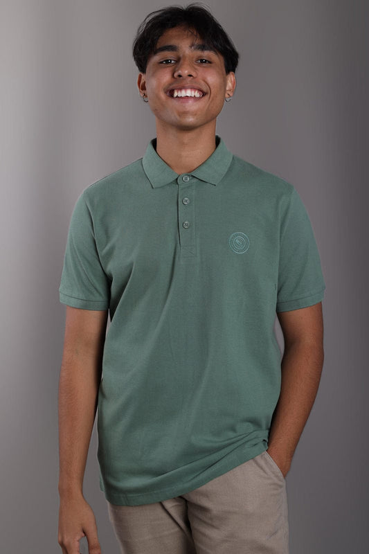 MEN'S LIZZARD SHIPTON GOLF SHIRT - SHALE GREEN