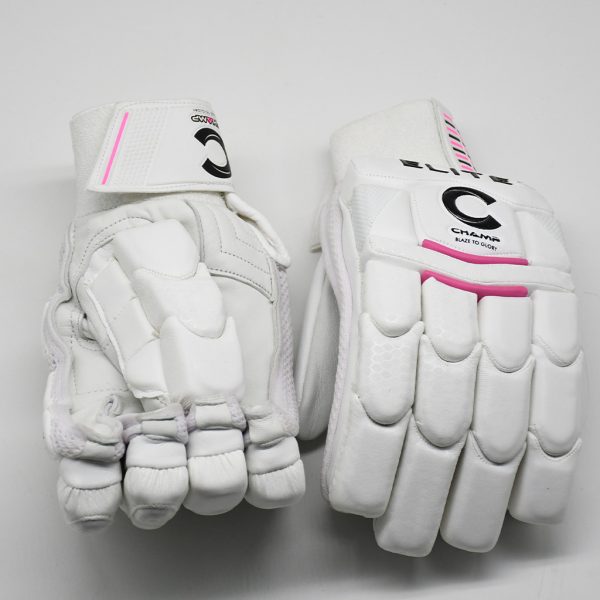 CHAMP ADULT ELITE PRO BATTING GLOVES - PINK/WHITE - RIGHT HAND