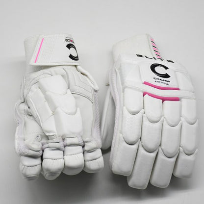 CHAMP ADULT ELITE PRO BATTING GLOVES - PINK/WHITE - RIGHT HAND